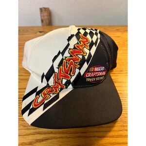 Vintage NASCAR Craftsman Truck Series Snapback Hat Cruisin Sports Checkered‎ Cap